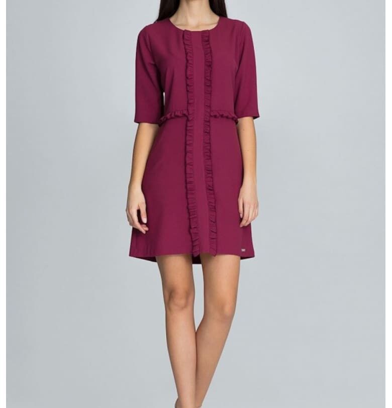 Дневна рокля модел 116234  Лилав Figl