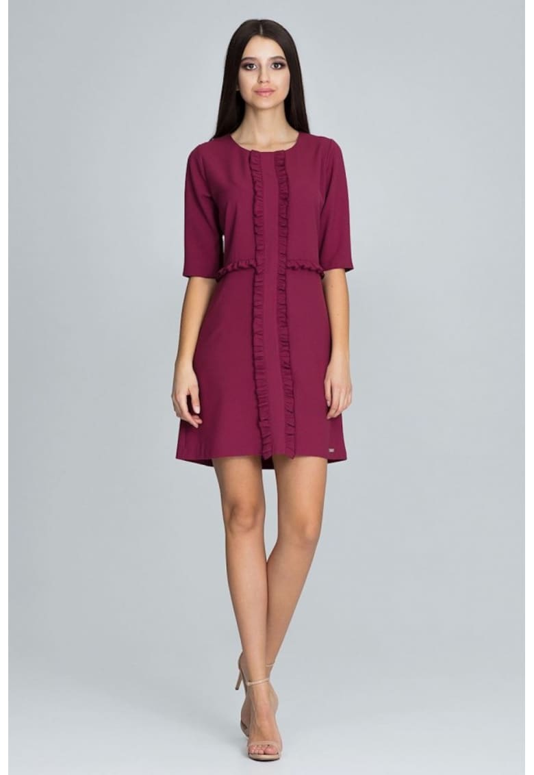 Дневна рокля модел 116234 Лилав Figl