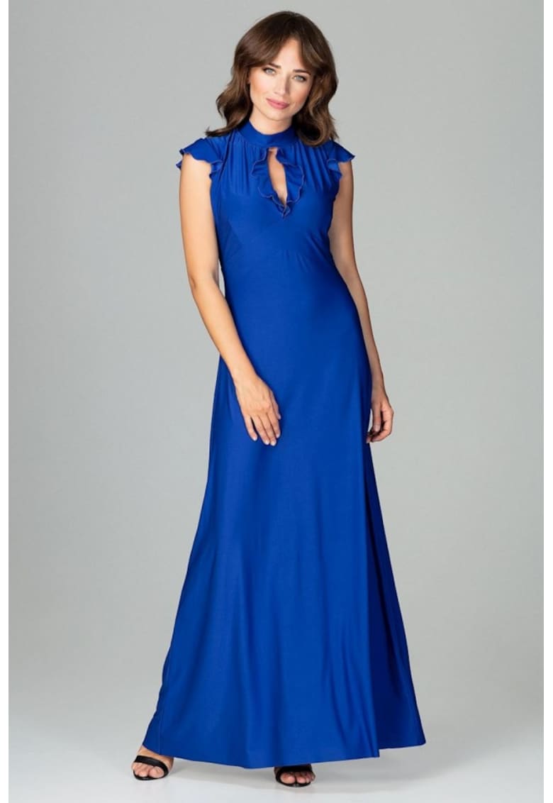 Дневна рокля модел 120757 Син Lenitif