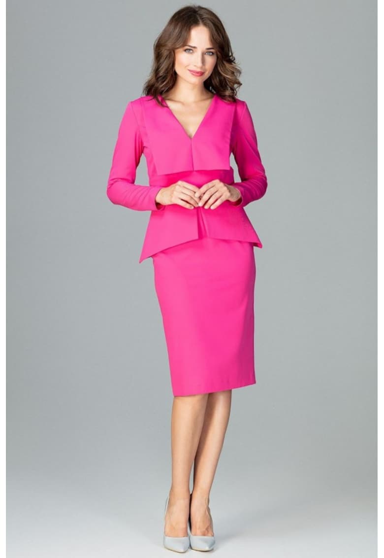 Дневна рокля модел 122515 Ленитиф - Розово Lenitif