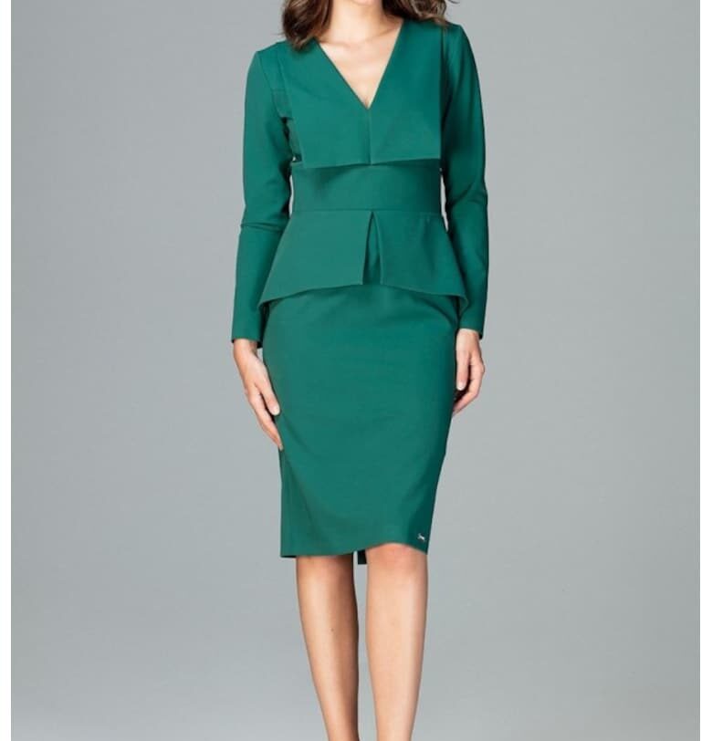 Дневна рокля модел 122518  Зелен Lenitif