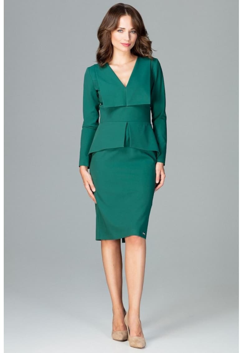 Дневна рокля модел 122518 Зелен Lenitif