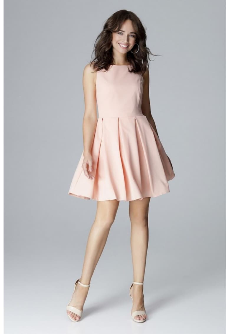 Дневна рокля модел 123546 Розово Lenitif