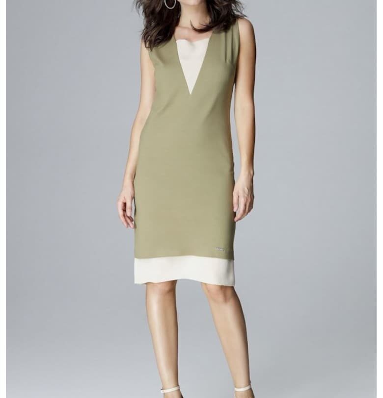 Дневна рокля модел 123809  Зелен Lenitif