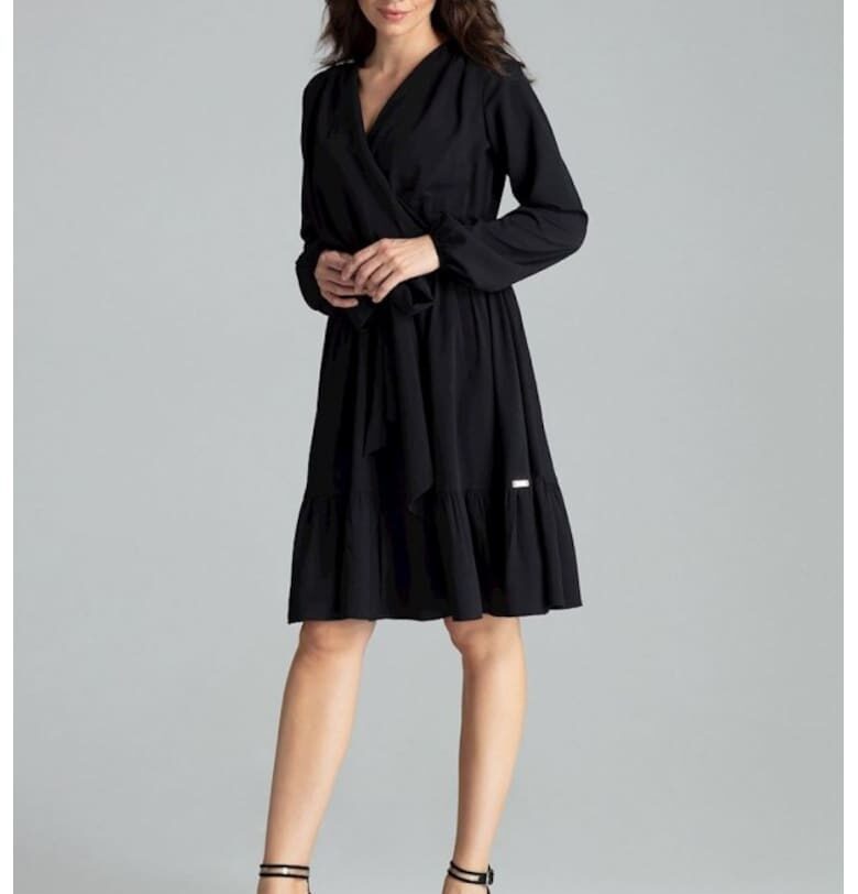 Дневна рокля модел 135900  Черен Lenitif