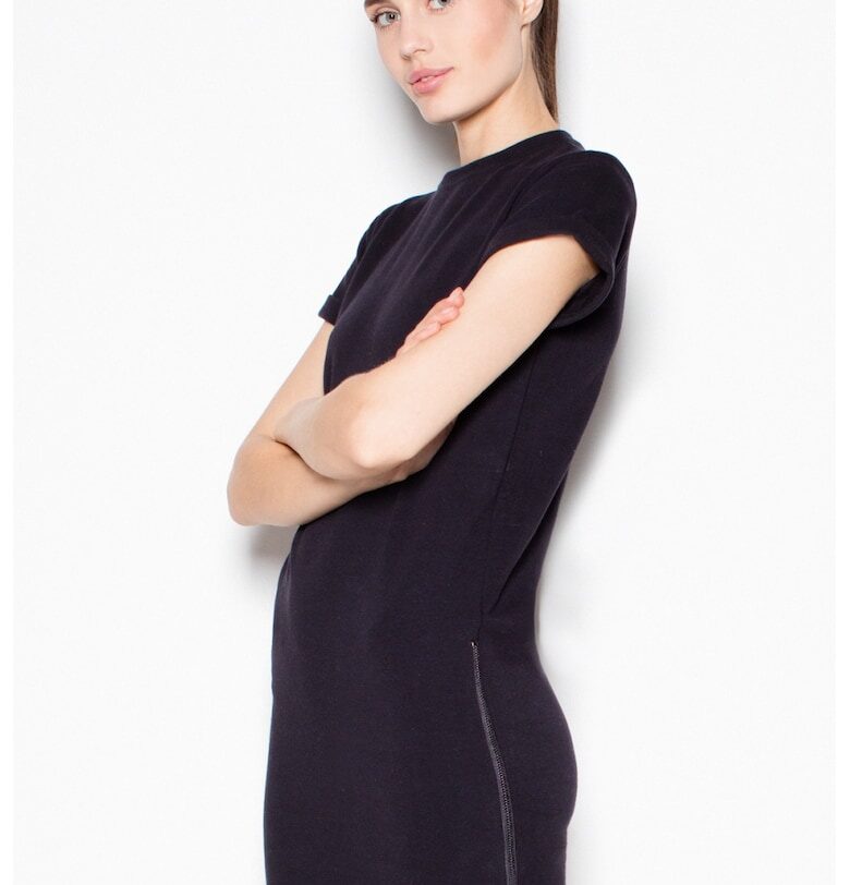 Дневна рокля модел 77219  черна - Черен Venaton