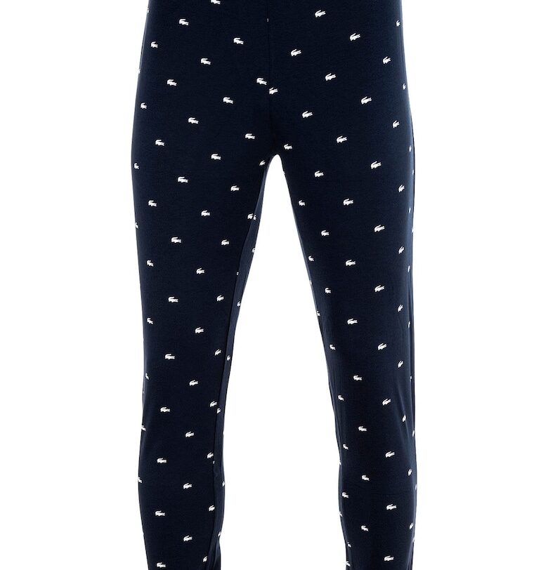 Долна пижама с памук и лого - Син Lacoste