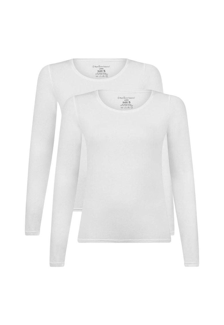 Домашна блуза Lara с овално деколте Bamboo Basics