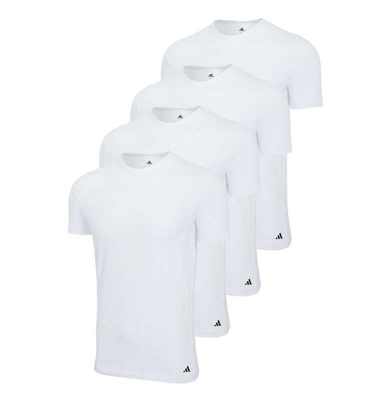 Домашна тениска - 4 броя - Бял adidas