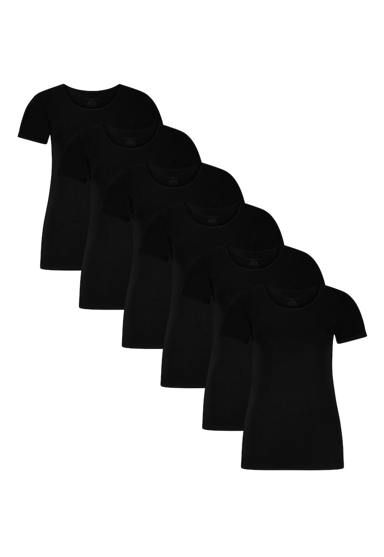 Домашна тениска Kate - 6 броя - Черен Bamboo Basics