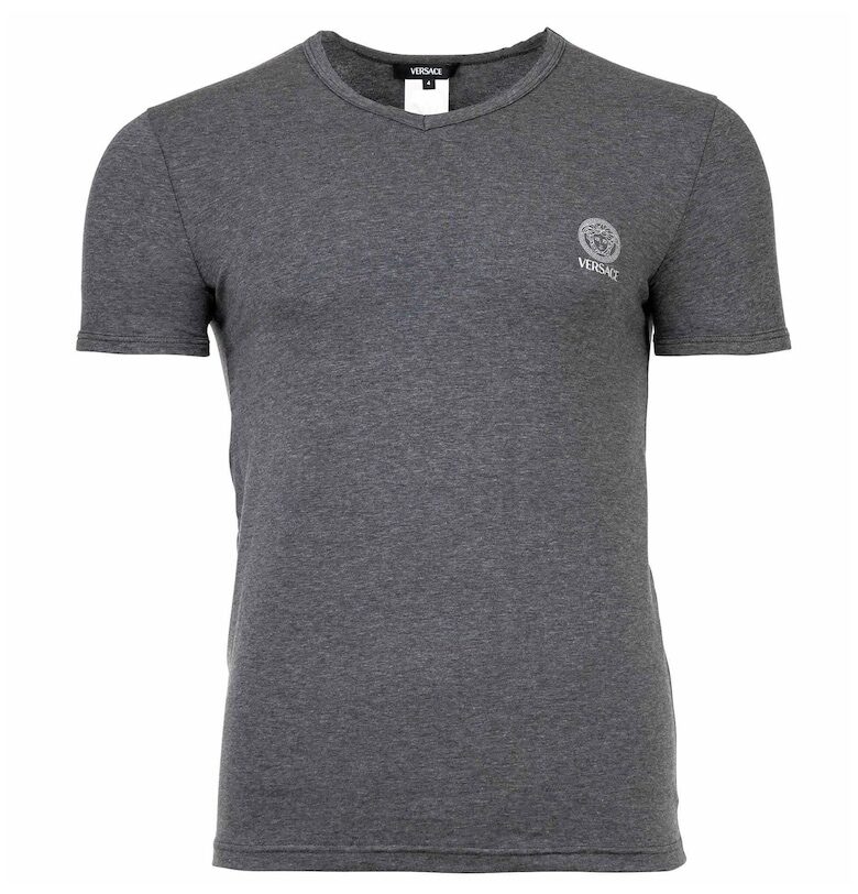 Домашна тениска с овално деколте и лого Versace