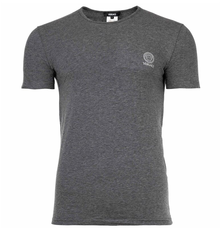 Домашна тениска с овално деколте и лого Versace