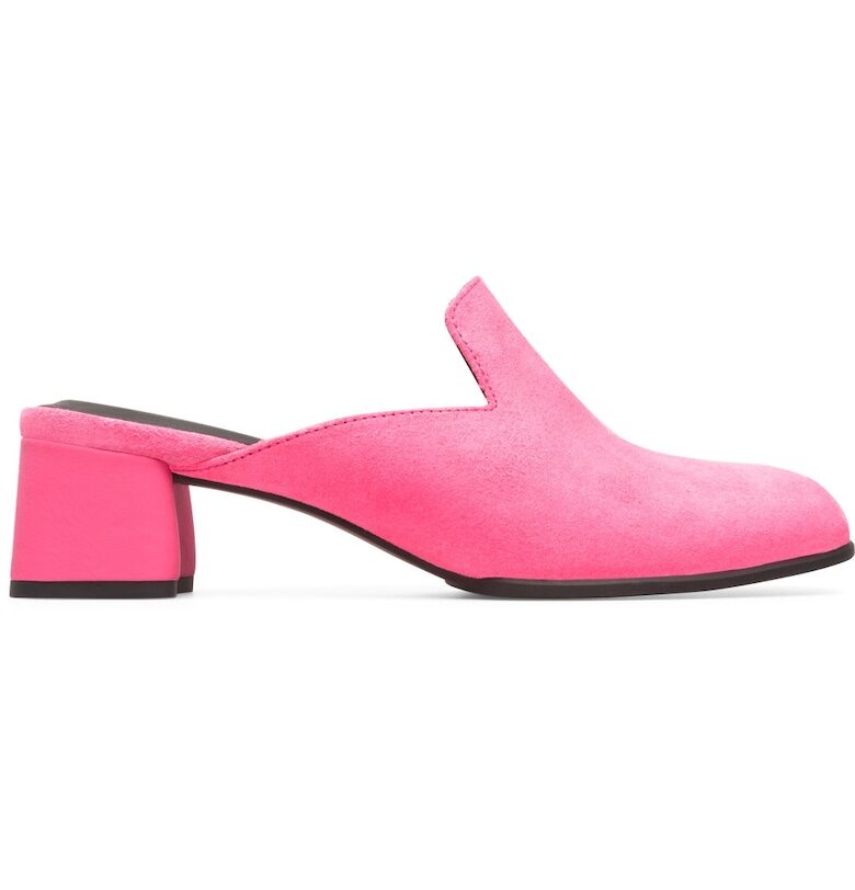 Домашни пантофи Katie от набук - Розово Camper