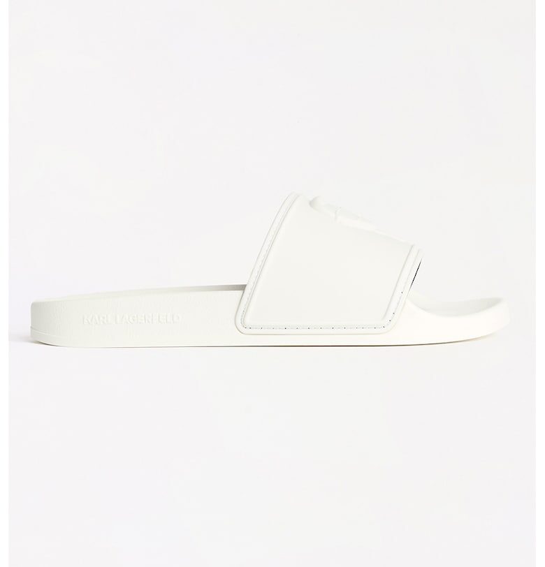 Домашни пантофи с лого - Мръснобял Karl Lagerfeld