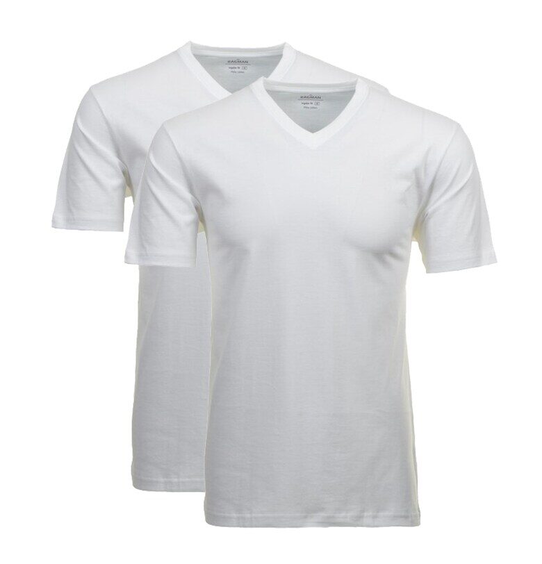 Домашни тениски с шпиц - 2 броя - Бял Ragman