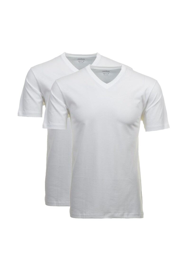 Домашни тениски с шпиц - 2 броя - Бял Ragman