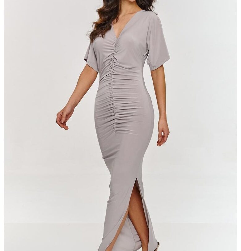 Драпирана макси рокля Makadamia