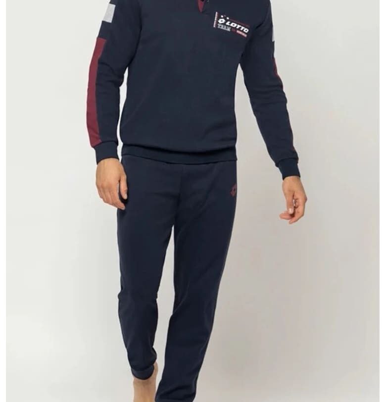 Дълга мъжка пижама  LA2106/C - Син Lotto