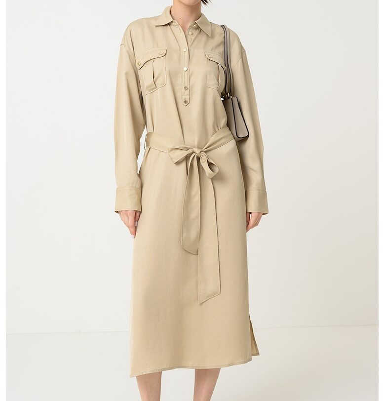 Дълга права рокля - Бежов Stefanel