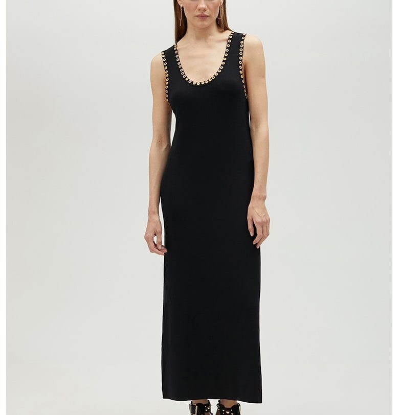 Дълга рокля MS2516034 без ръкави - Черен Lola casademunt