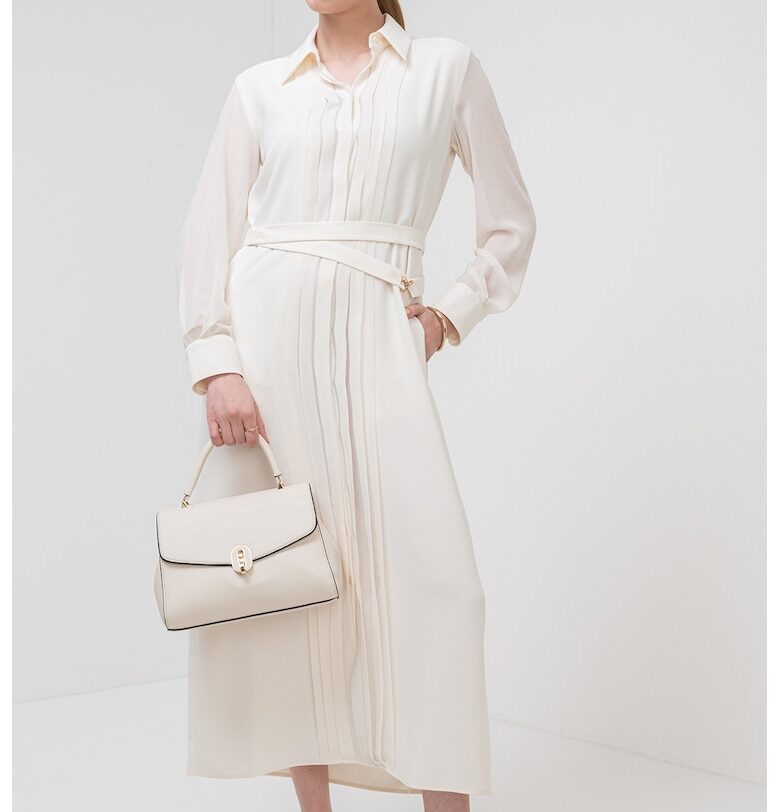 Дълга рокля с дълги ръкави - Крем Marella