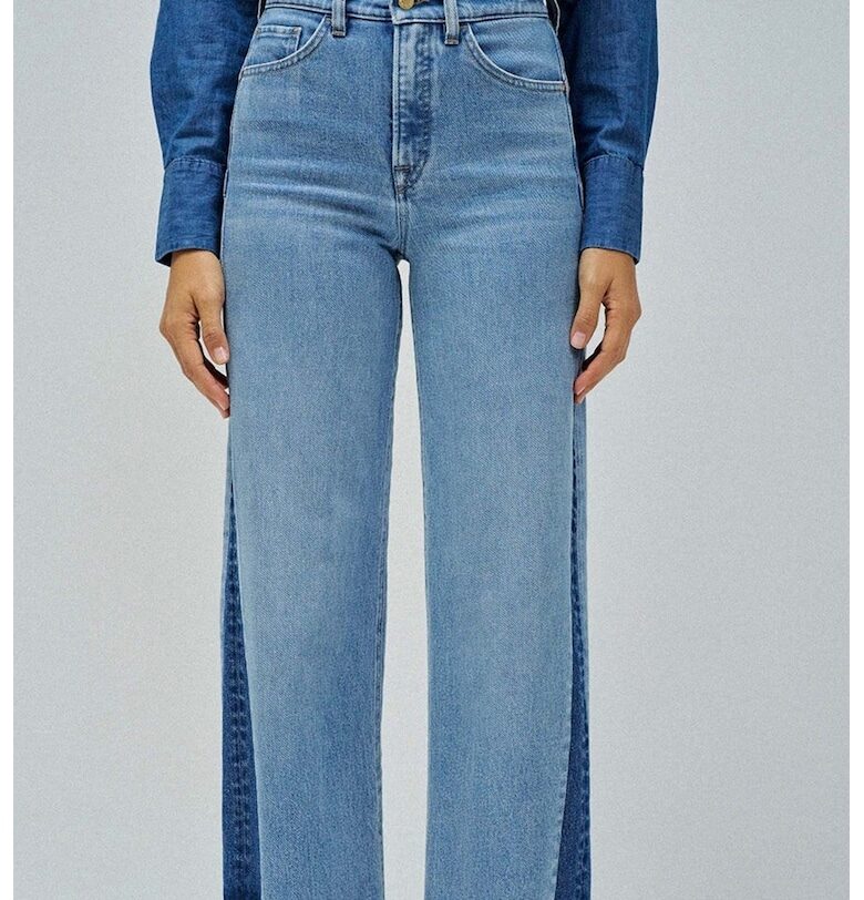 Дълги дънки с широк крачол - Пастелносин Salsa Jeans