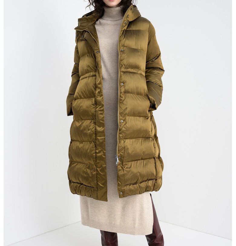 Дълго зимно пке - Маслинено зелено Stefanel