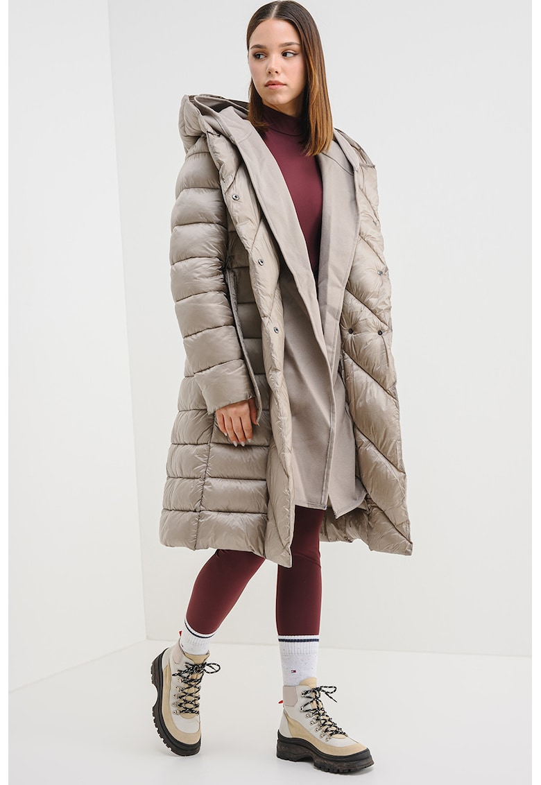 Дълго зимно яке Adina - Бежов Geographical Norway