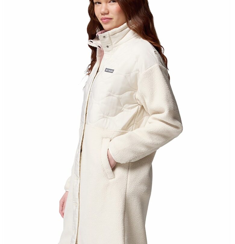 Дълго зимно яке Cloud Point с лого - Крем Columbia