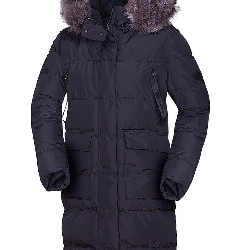 Дълго зимно яке Haanna с еко пух - Избеляло черно NORTHFINDER