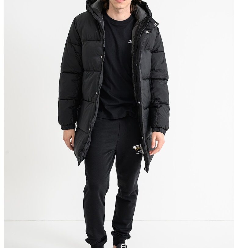 Дълго зимно яке - Черен Jack  Jones