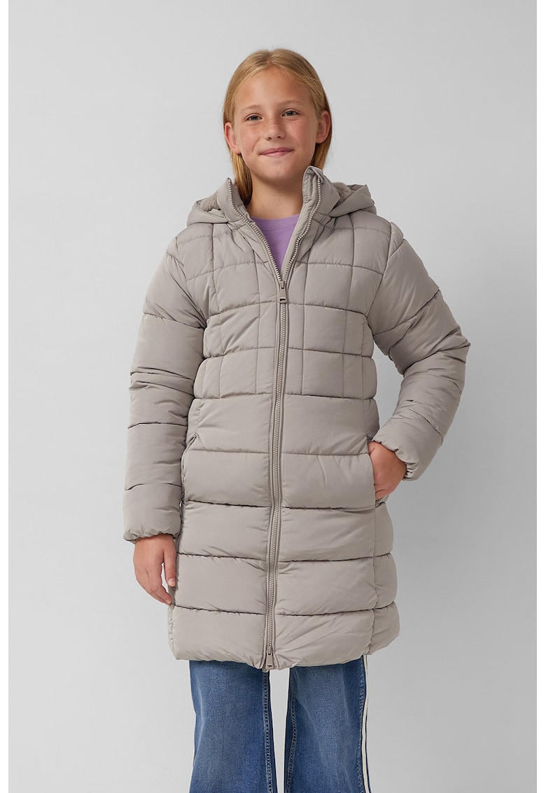 Дълго зимно яке с вата - Сиво-бежов sOliver