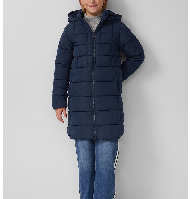 Дълго зимно яке с вата - Тъмносин sOliver