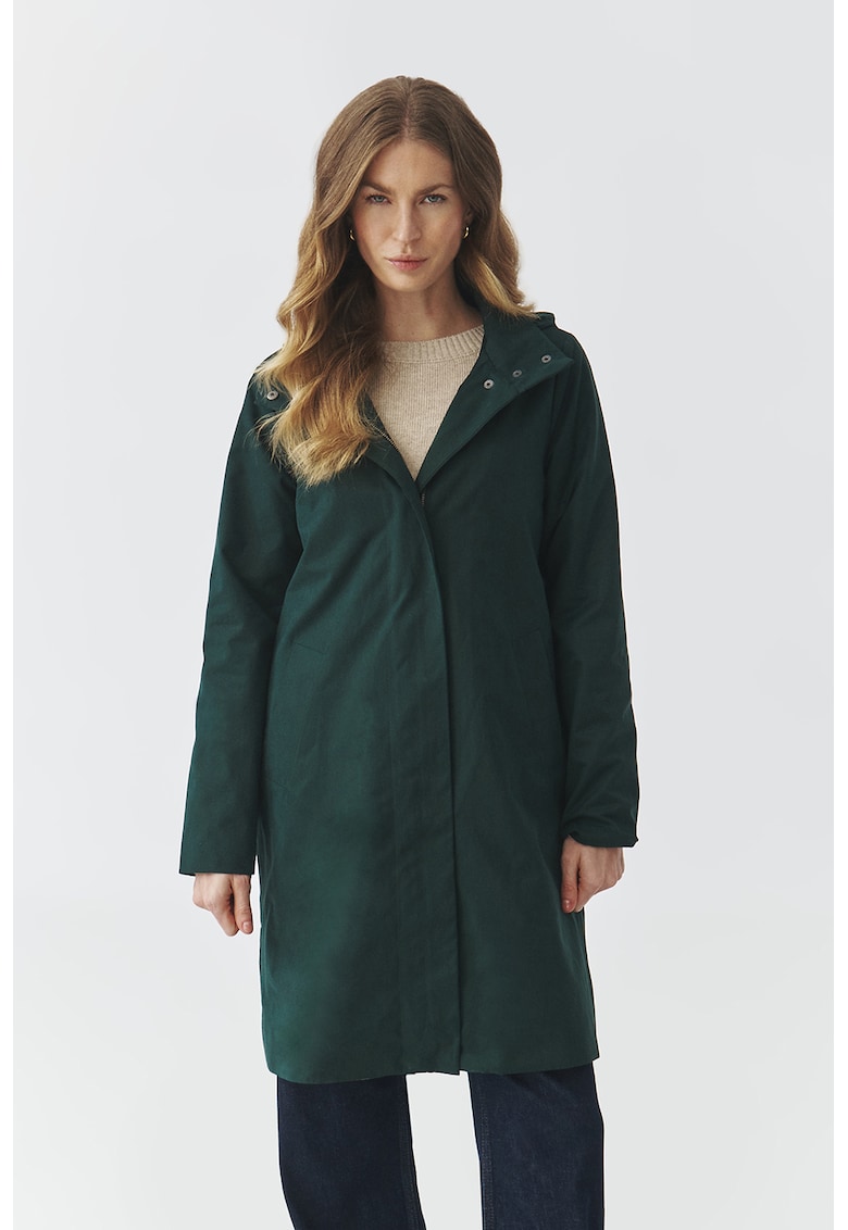 Дълго яке с качулка - Тъмнозелен Tatuum