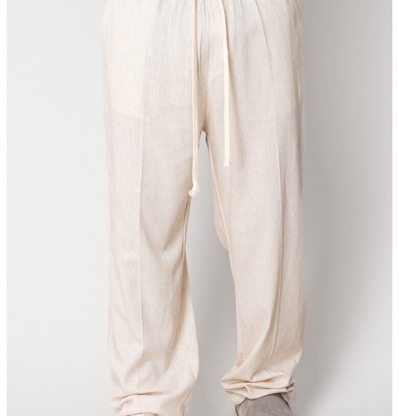 Дълъг IN панталон с връзки 17224 - Бежов uFIT