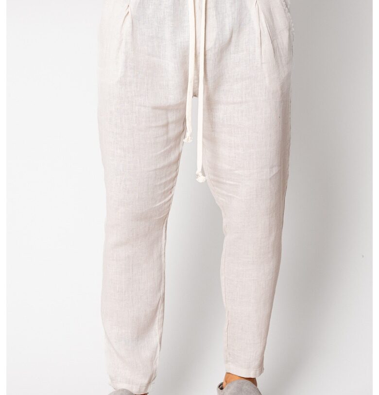 Дълъг IN панталон с връзки - кремав 17015 - Бежов uFIT