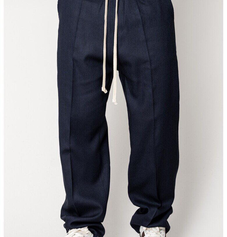 Дълъг IN панталон с връзки - тъмносин 17553 - Тъмносин uFIT