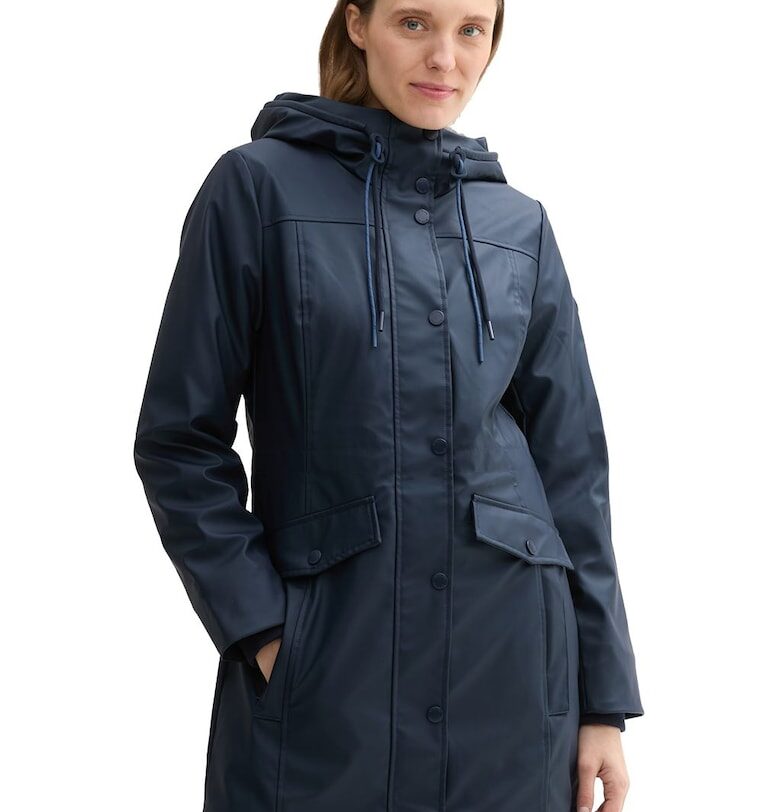 Дълъг шлифер Thigh - Тъмносин Tom Tailor