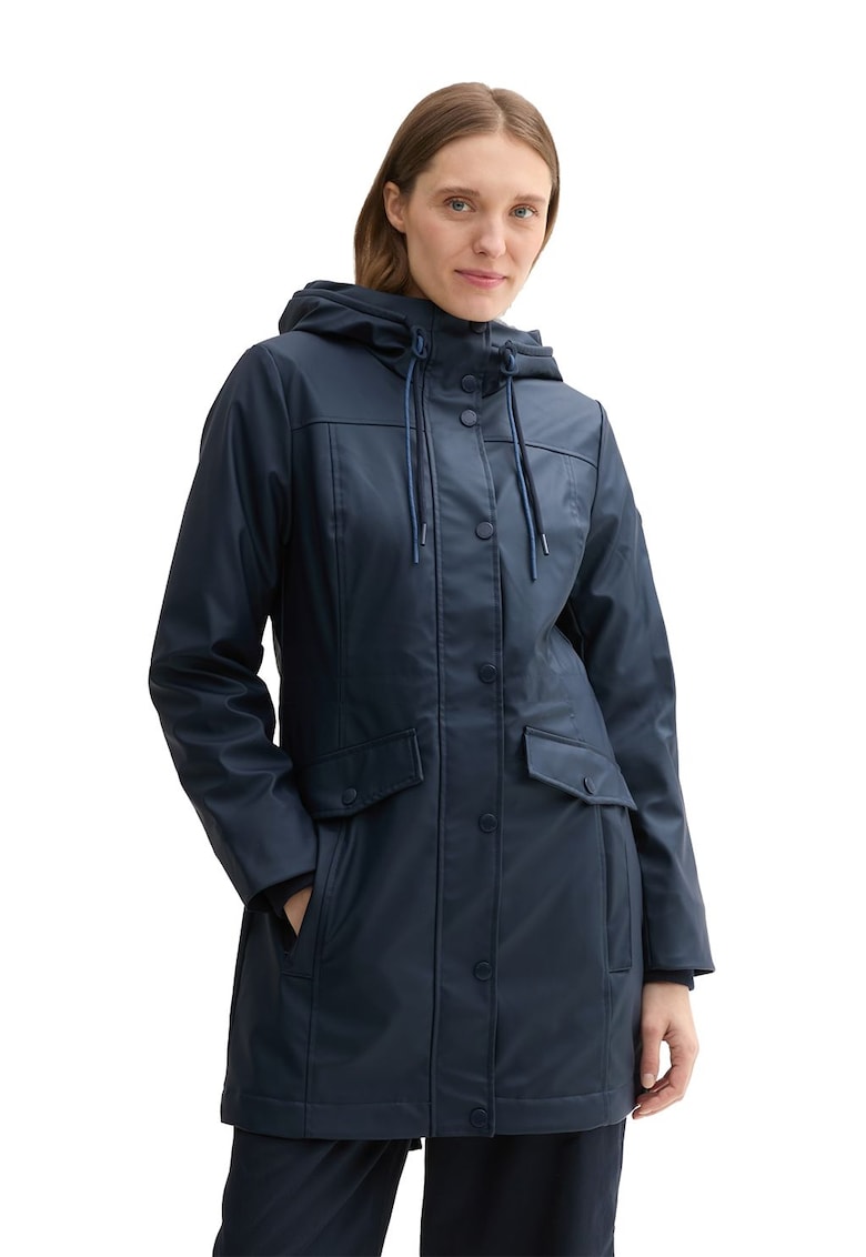 Дълъг шлифер Thigh - Тъмносин Tom Tailor