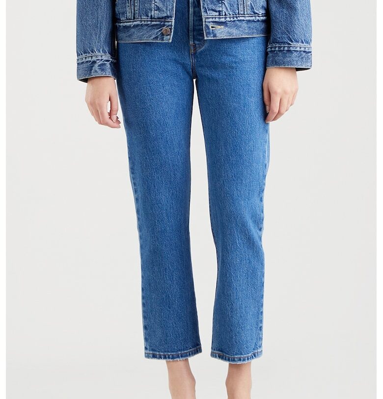 Дънки 501® над глезена с висока талия - Пастелносин Levis