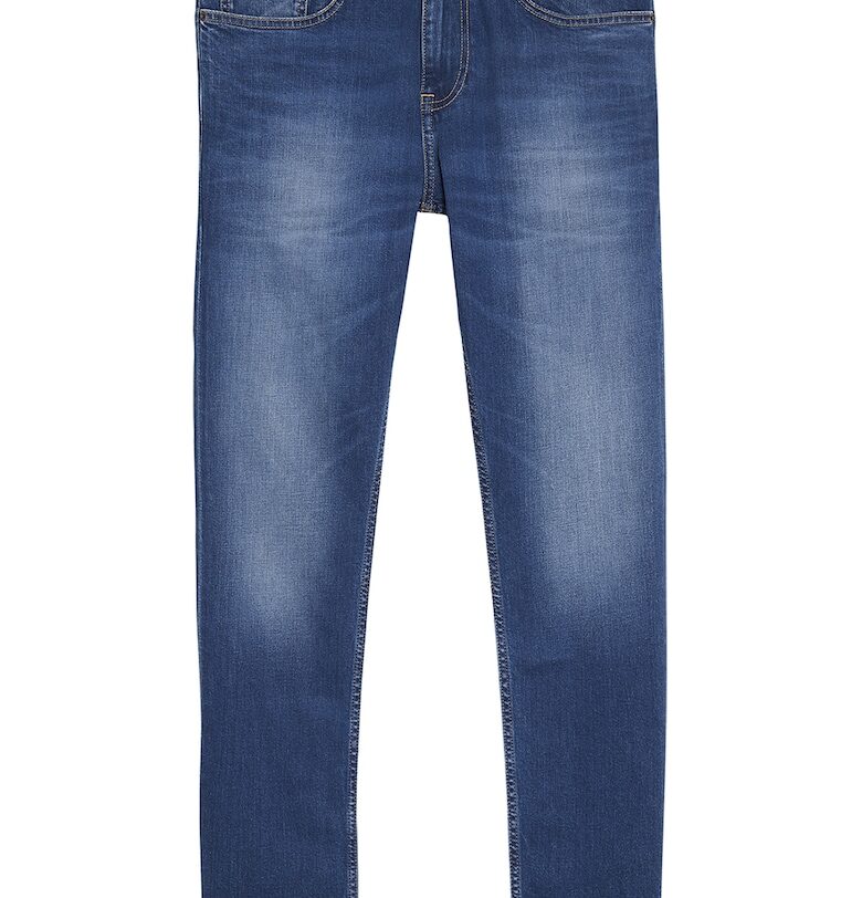 Дънки Austin по тялото със захабен ефект - Син Tommy Jeans