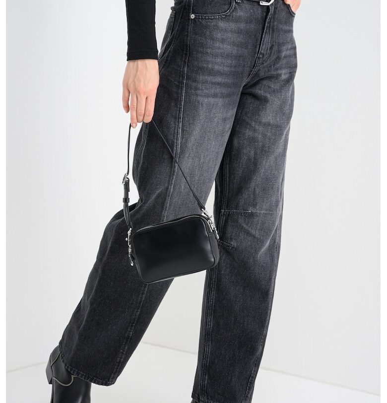 Дънки Barrel с колан - Черен BOSS