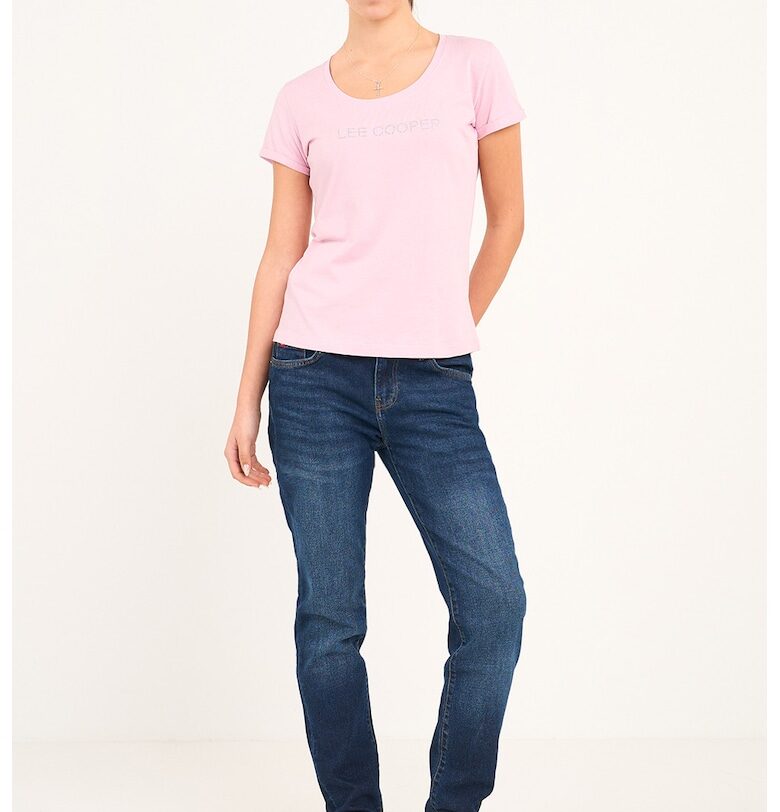 Дънки Boyfriend с миди талия - Тъмносин Lee Cooper