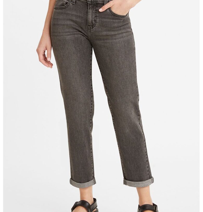 Дънки Boyfriend със средновисока талия - Tъмносив Levis