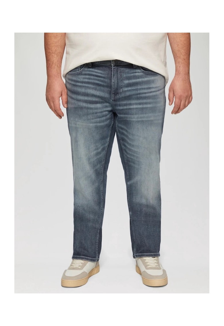 Дънки Casby плюс размер със захабен ефект - Син sOliver