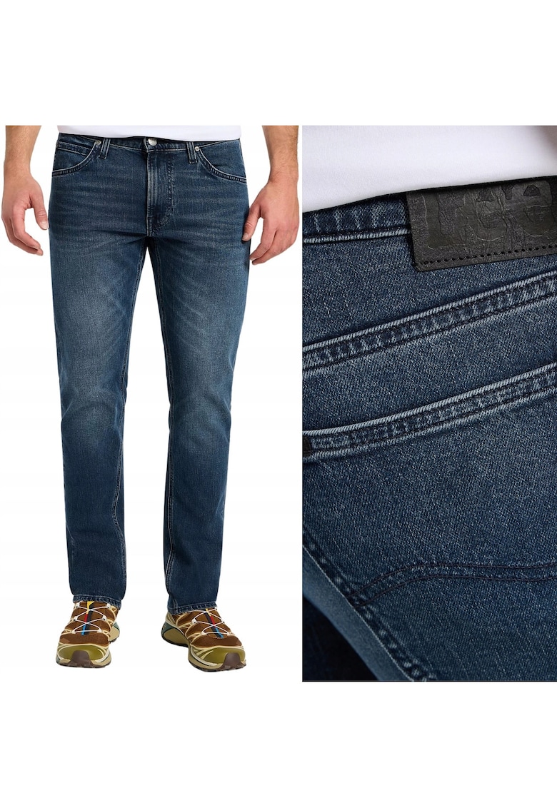 Дънки Daren - права кройка - тъмносини - Син Lee