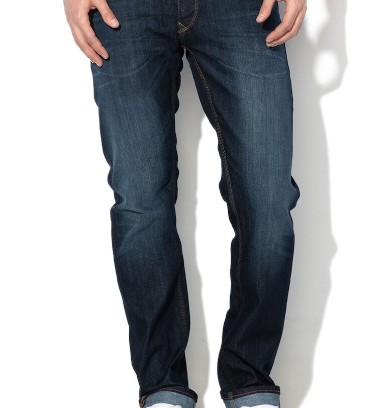 Дънки Daren със захабен ефект - Тъмносин Lee