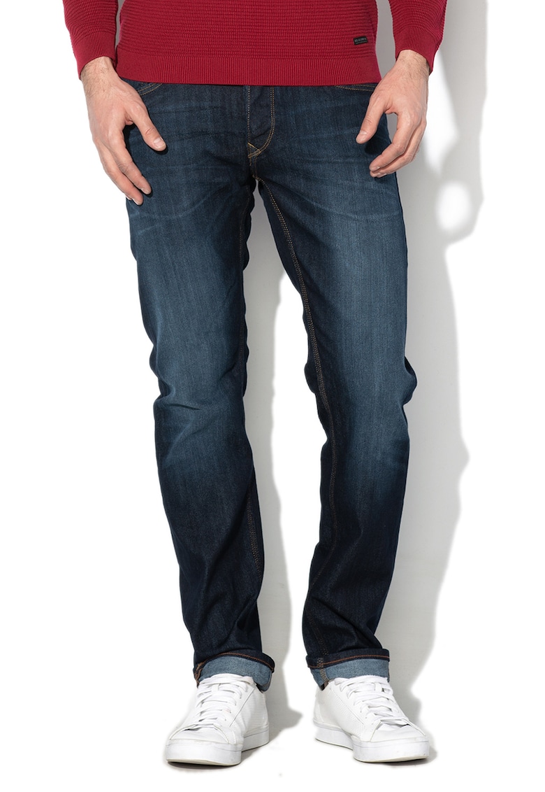 Дънки Daren със захабен ефект - Тъмносин Lee