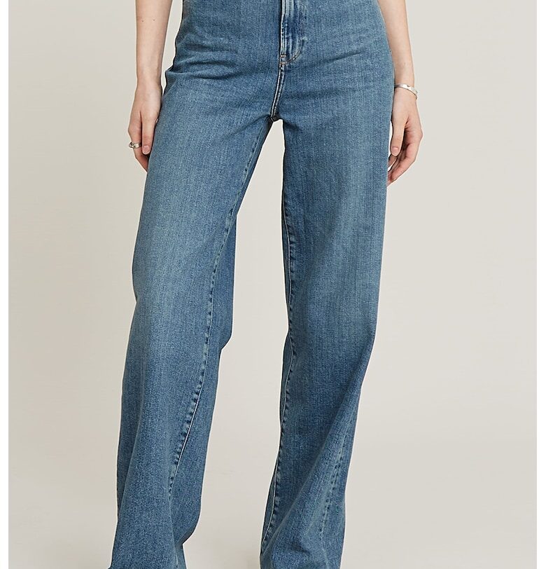 Дънки Deck 2.0 с висока талия - Светлосин меланж G-STAR