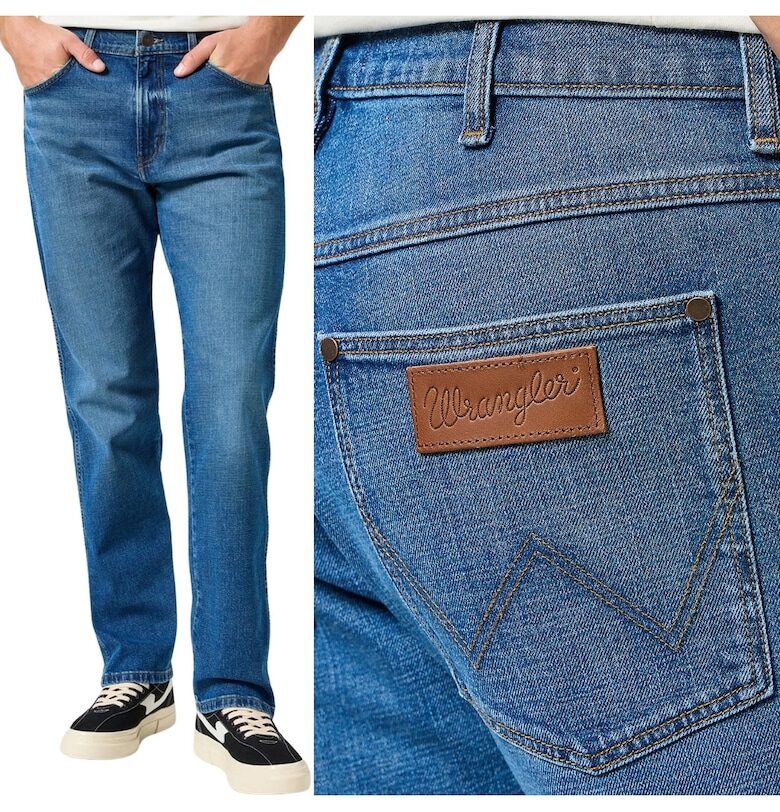 Дънки  Frontier 880 - свободна кройка - сини - Син Wrangler